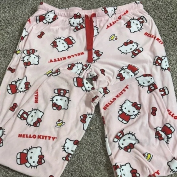 HELLO KITTY PAJAMA PANTS - Picture 1 of 3